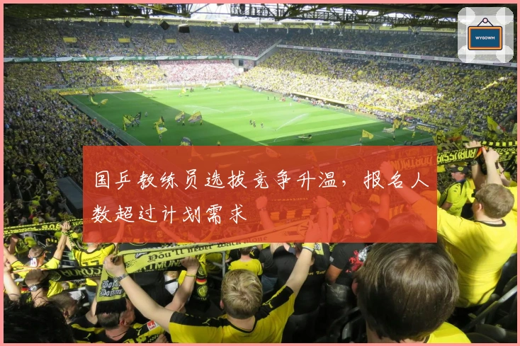 国乒教练员选拔竞争升温，报名人数超过计划需求